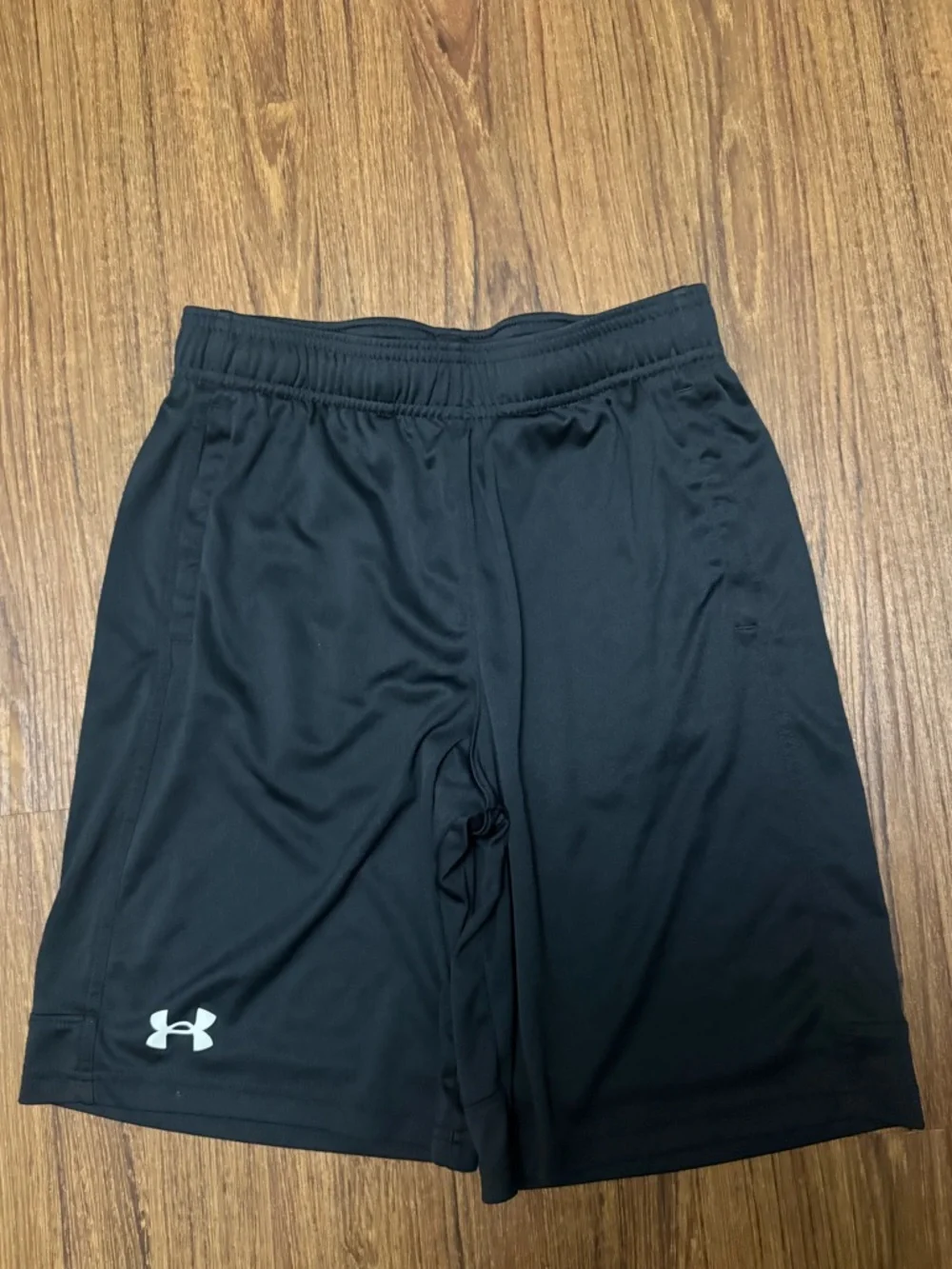 Under Armour Black Youth Performance Shorts with Inner Liner - Picture 2 of 2